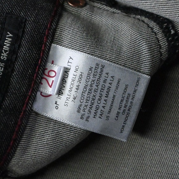 Cult of Individuality 26 Teaser Skinny Black‎ Stretch Denim Womens Jeans - Picture 4 of 7